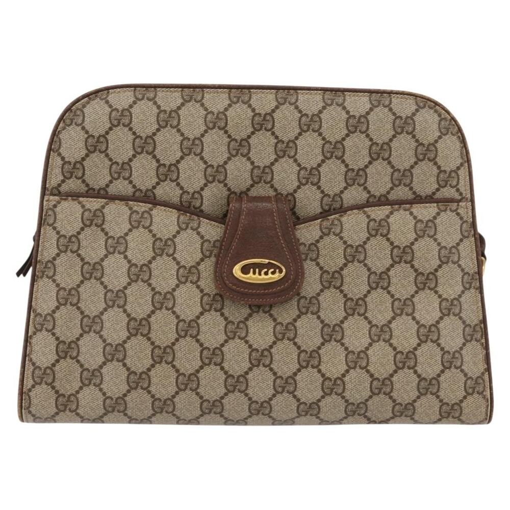Gucci GG Supreme Shoulder Bag Beige
